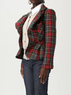 Blazer Vivienne Westwood in lana vergine con stampa Tartan
