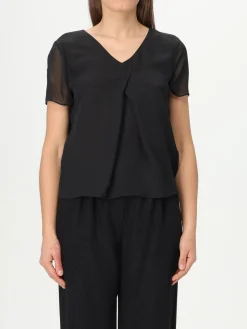 Blusa con pieghe Emporio Armani