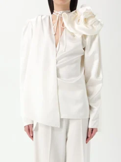 Blusa Magda Butrym in seta con maxi fiore