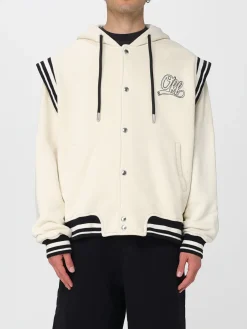 Bomber in cotone con maxi logo Off-white