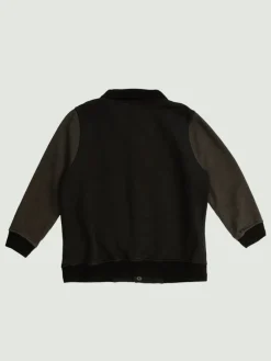 Bomber in cotone organico con logo Bonpoint