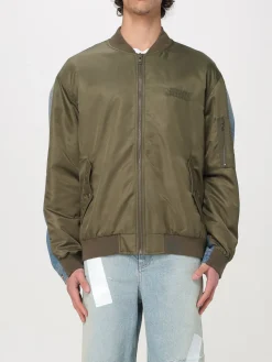 Bomber in nylon e denim Mm6 Maison Margiela