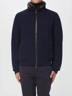 Bomber Moorer in lana con inserti in pelliccia