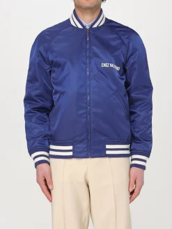 Bomber Valentino in cupro con logo