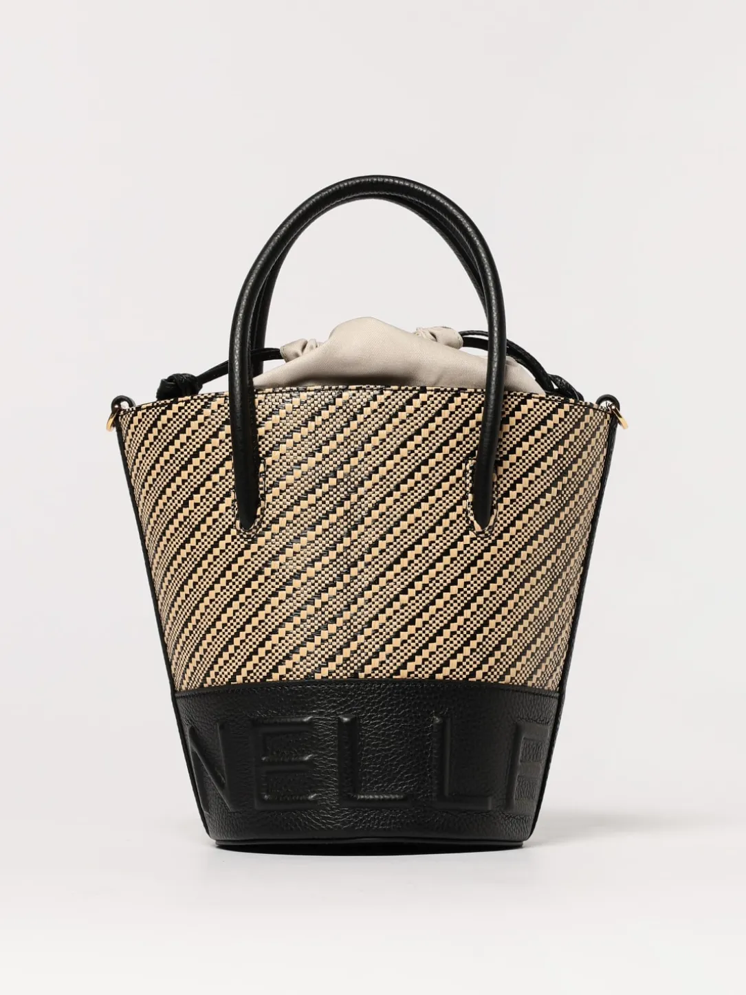 Borsa a mano con maxi logo Coccinelle