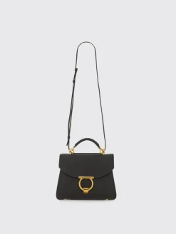 Borsa a mano Gancini Ferragamo in pelle martellata