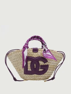 Borsa a mano in paglia DG Dolce & Gabbana