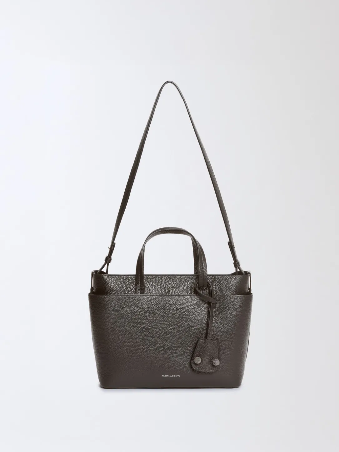 Borsa a mano in pelle a grana Fabiana Filippi