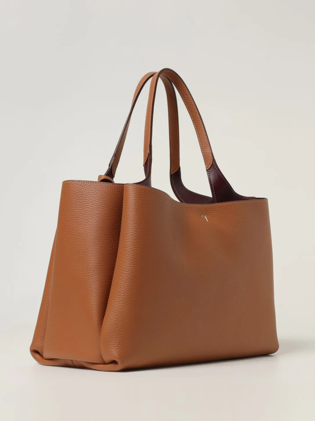 Borsa a mano in pelle di vitello a grana Tod's