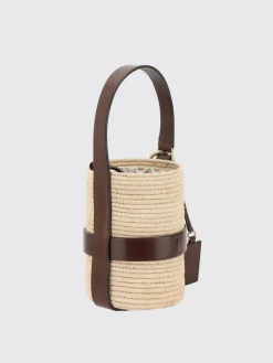 Borsa a secchiello Kerala 25 piccola in rafia e pelle ChloÉ