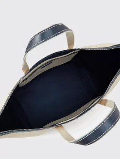 Borsa a spalla in canvas e pelle Polo Ralph Lauren