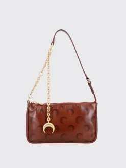 Borsa a spalla in pelle con logo Marine Serre
