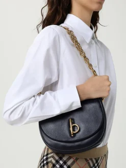 Borsa a spalla in pelle di agnello Burberry