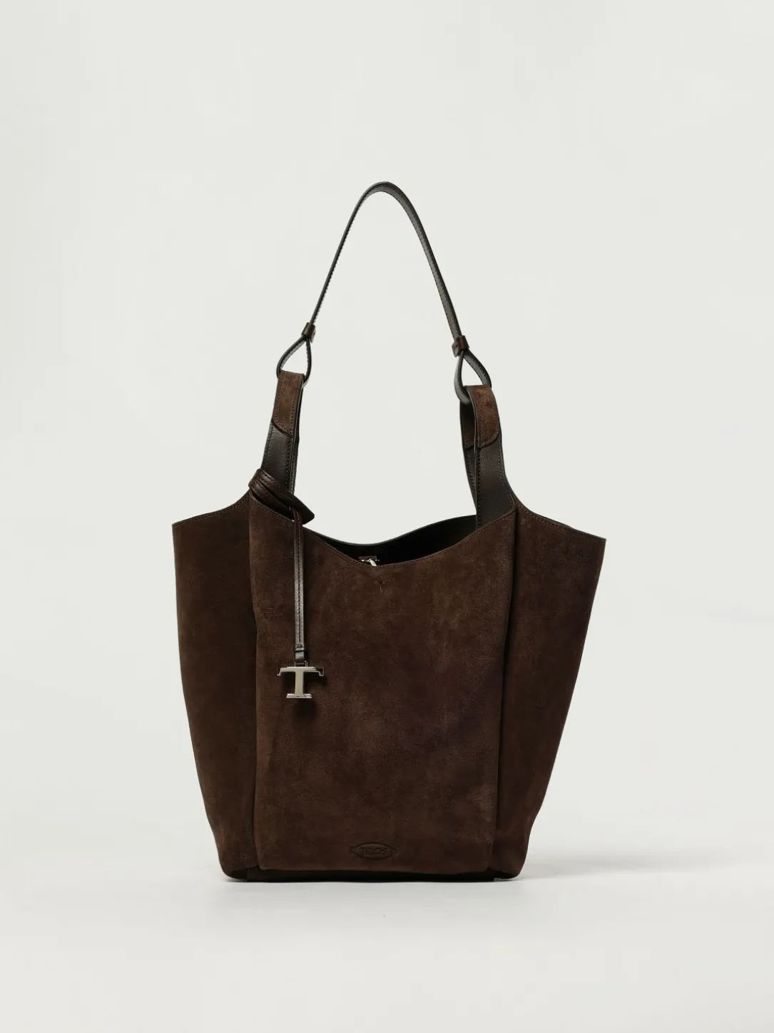 Borsa a spalla in pelle di vitello scamosciata Tod's