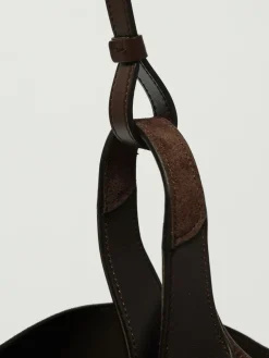 Borsa a spalla in pelle di vitello scamosciata Tod's