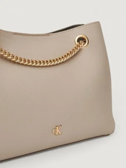 Borsa a spalla in pelle sintetica Calvin Klein