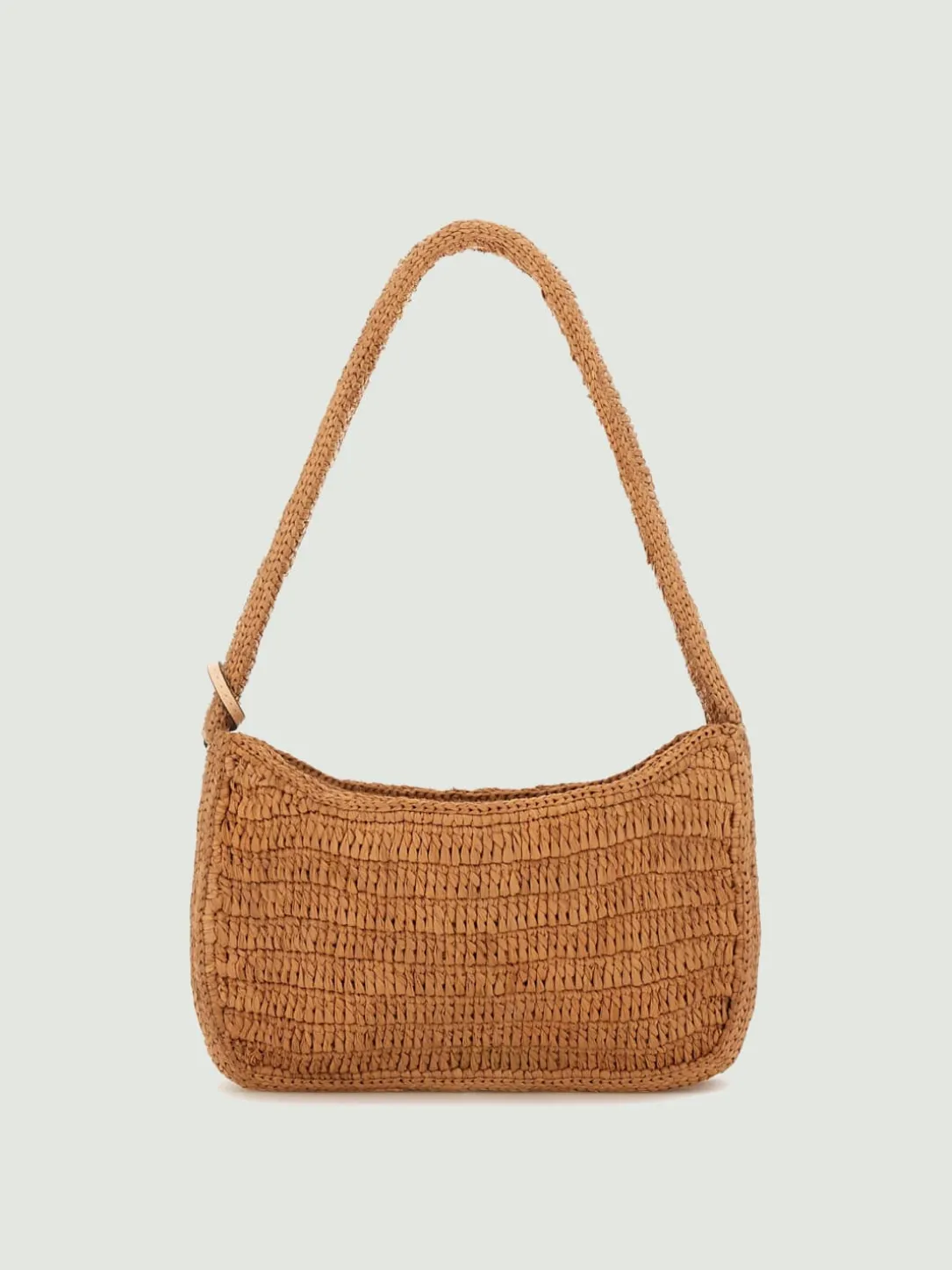 Borsa a spalla in rafia Manebi