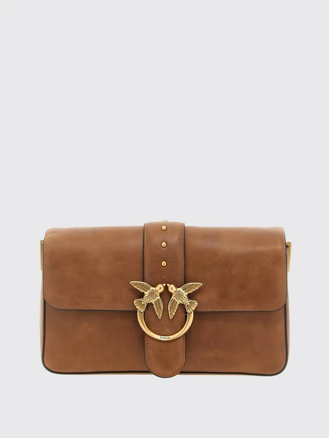 Borsa a spalla Love Bag Slouchy in pelle nuvolata Pinko