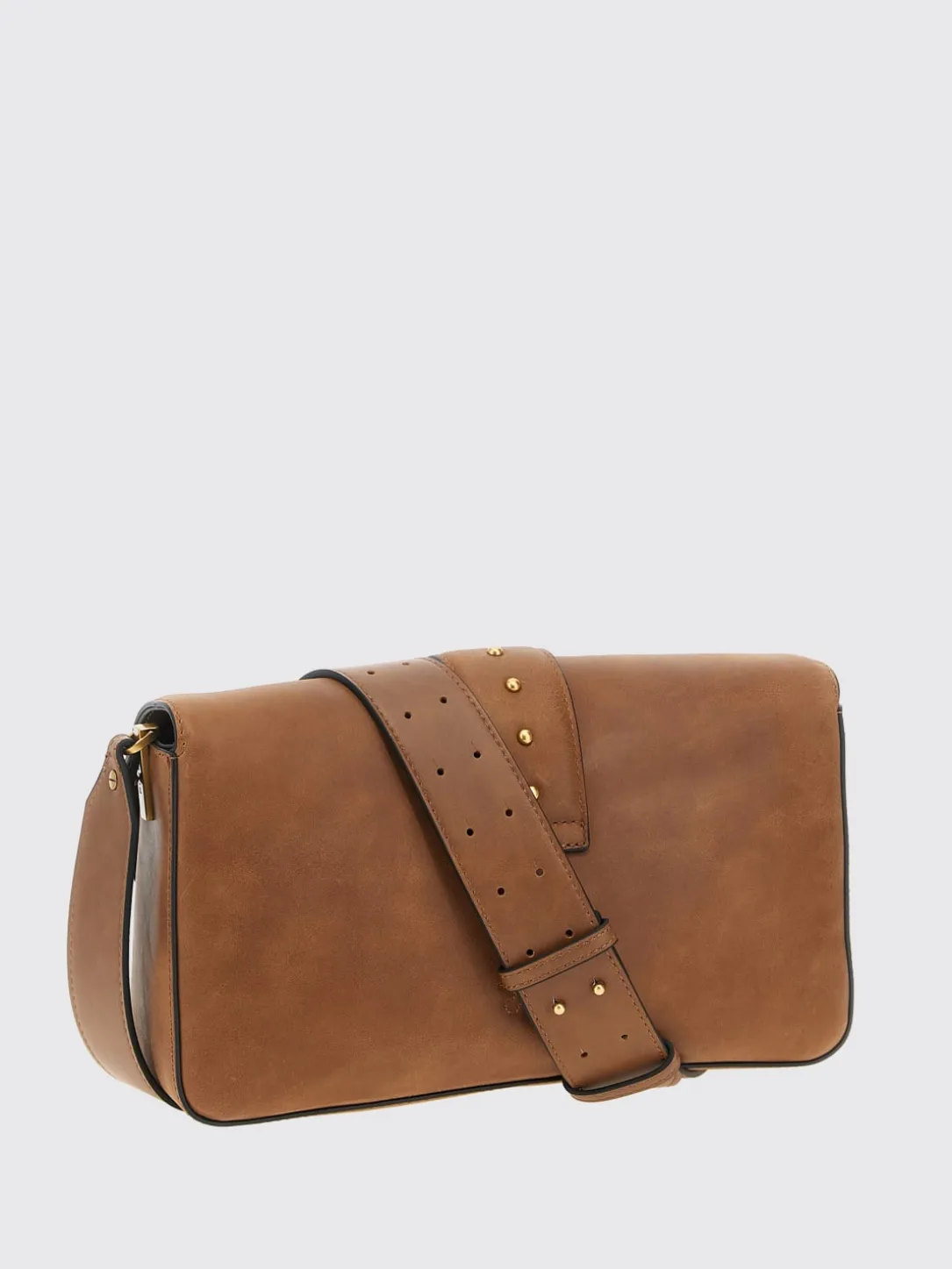 Borsa a spalla Love Bag Slouchy in pelle nuvolata Pinko