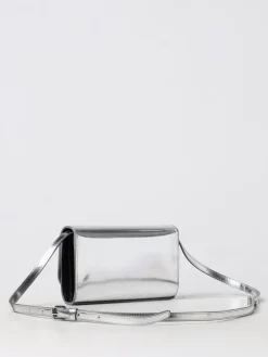 Borsa a spalla Oval D Diesel in pelle con catena 1Dr