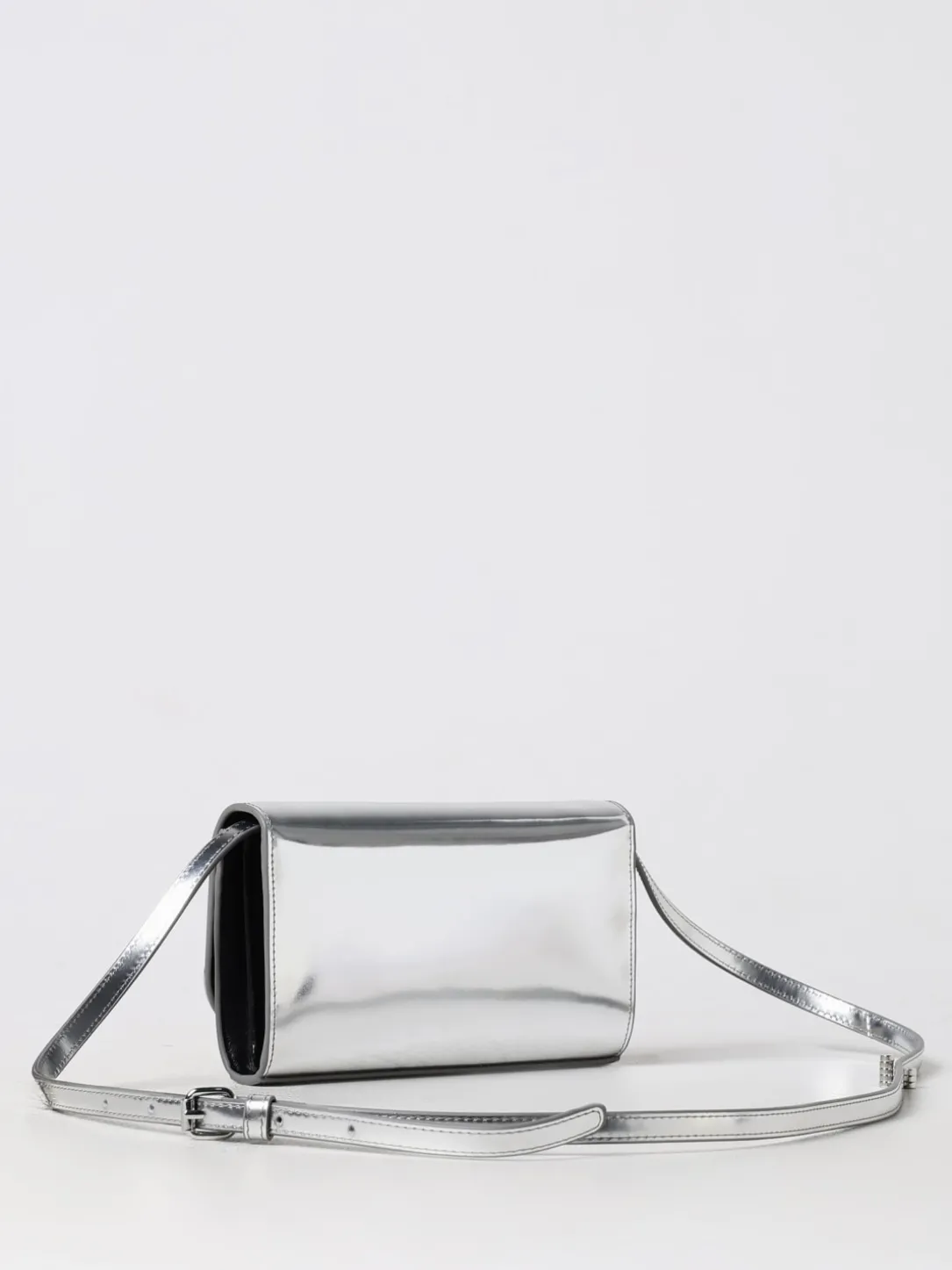 Borsa a spalla Oval D Diesel in pelle con catena 1Dr