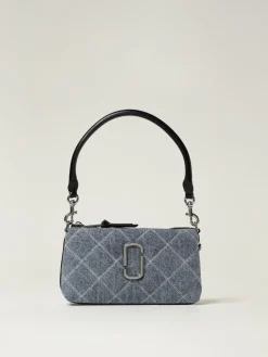 Borsa a spalla Snapshot Marc Jacobs in denim trapuntato