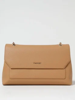 Borsa a spalla Twinset in pelle sintetica a grana