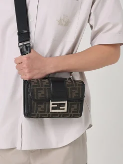 Borsa a tracolla Baguette Double FF Fendi