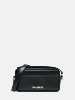 Borsa a tracolla Baneto mini in pelle con logo Jacquemus