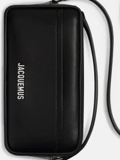 Borsa a tracolla Baneto mini in pelle con logo Jacquemus