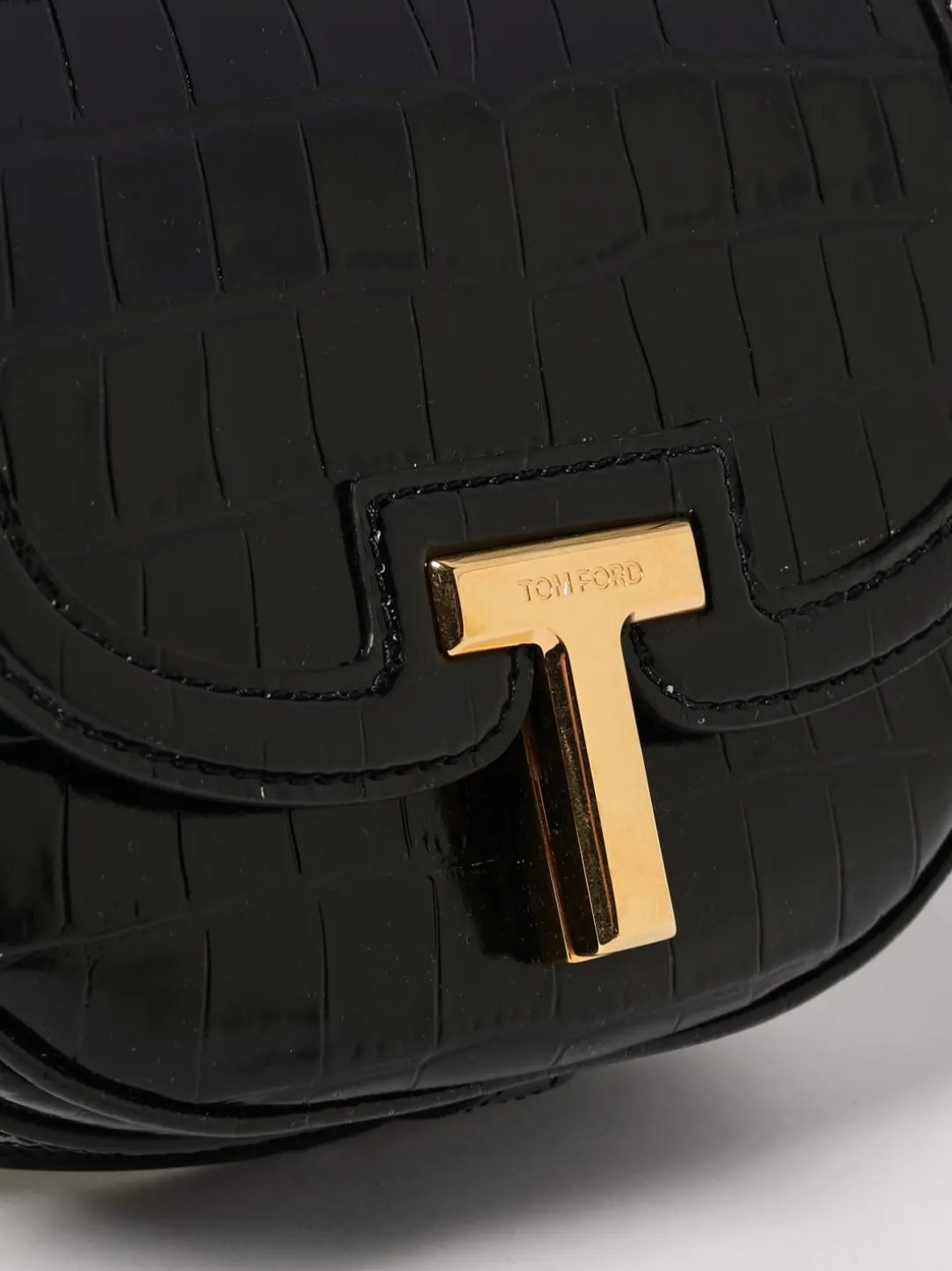 Borsa a tracolla Borsa Wallis Tom Ford in pelle stampa cocco