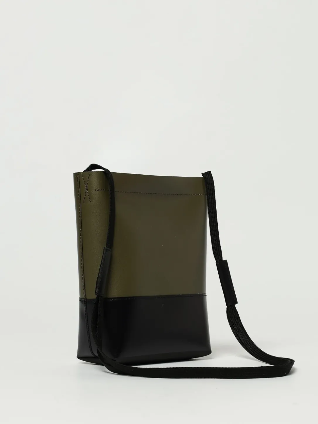 Borsa a tracolla colorblock Marni in pelle sintetica