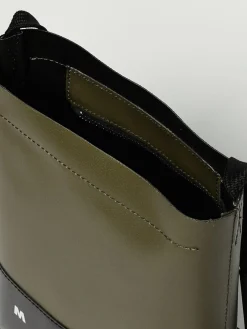 Borsa a tracolla colorblock Marni in pelle sintetica