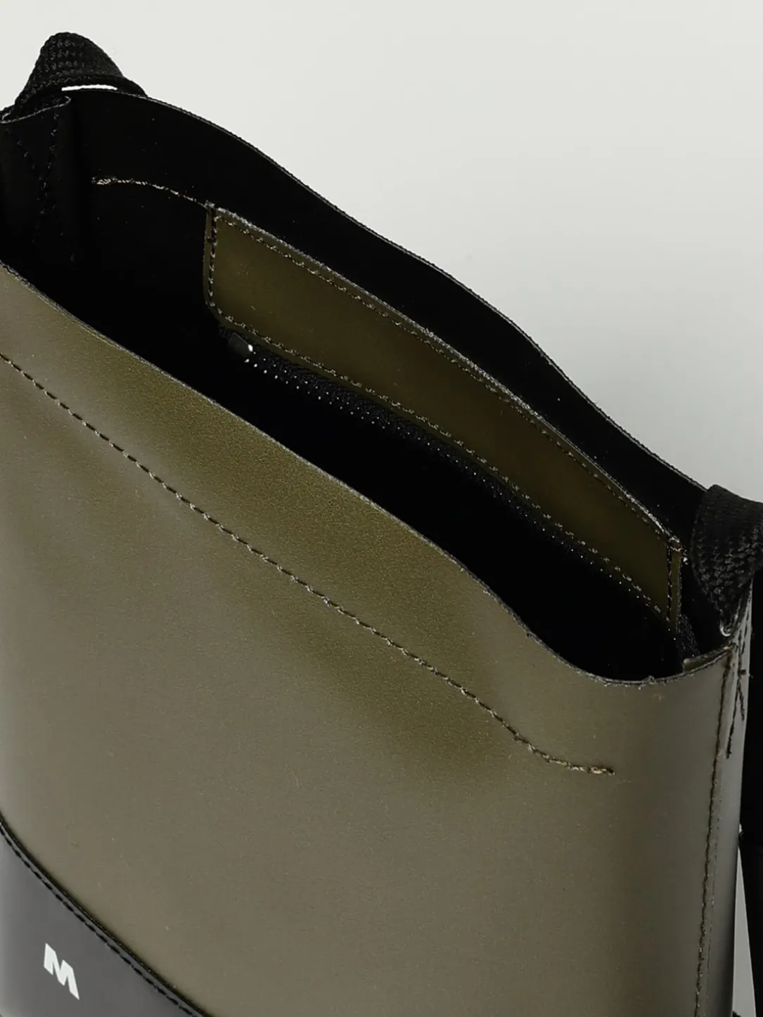 Borsa a tracolla colorblock Marni in pelle sintetica