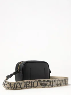 Borsa a tracolla con logo goffrato Emporio Armani