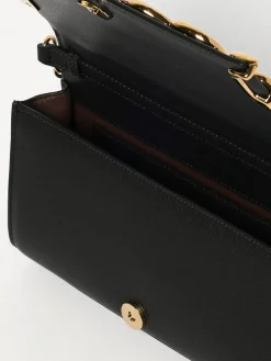 Borsa a tracolla Iconic in pelle con maxi logo Chloé