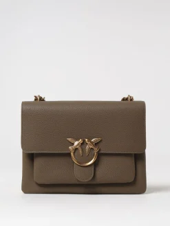 Borsa a tracolla Love Soft Big Pinko in pelle a grana