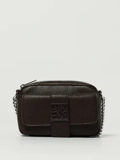 Borsa a tracolla mini in pelle sintetica a grana Armani Exchange