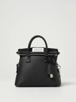 Borsa 5AC Maison Margiela in pelle a grana e canvas