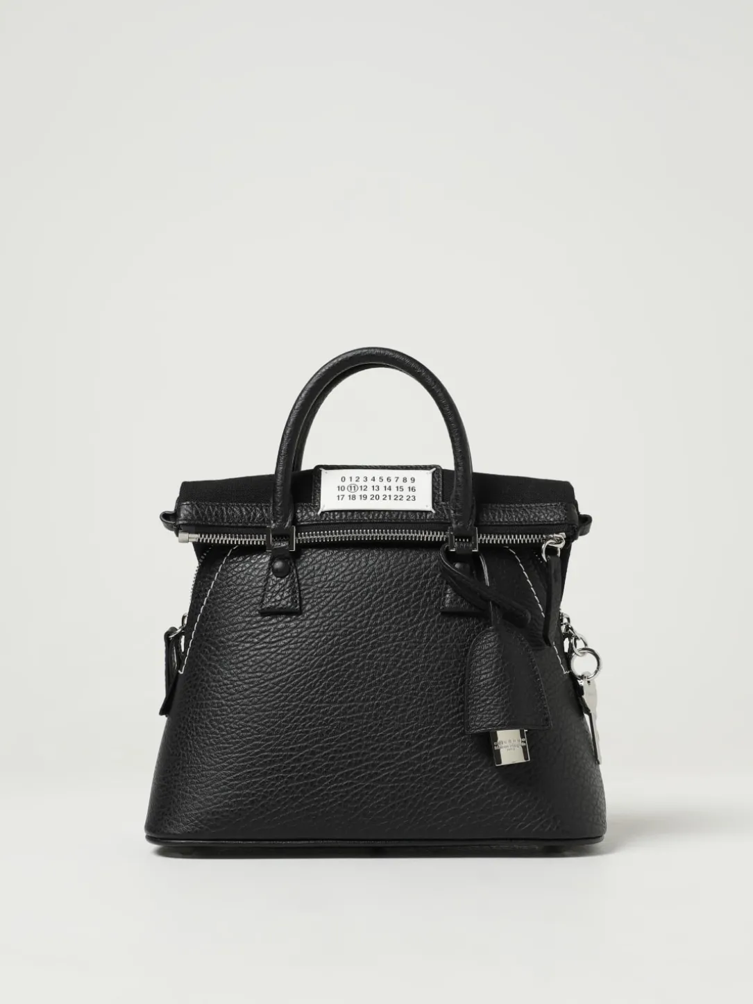 Borsa 5AC Maison Margiela in pelle a grana e canvas