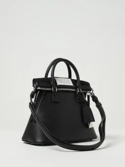 Borsa 5AC Maison Margiela in pelle a grana e canvas