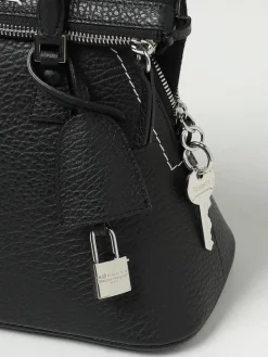 Borsa 5AC Maison Margiela in pelle a grana e canvas