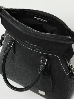 Borsa 5AC Maison Margiela in pelle a grana e canvas