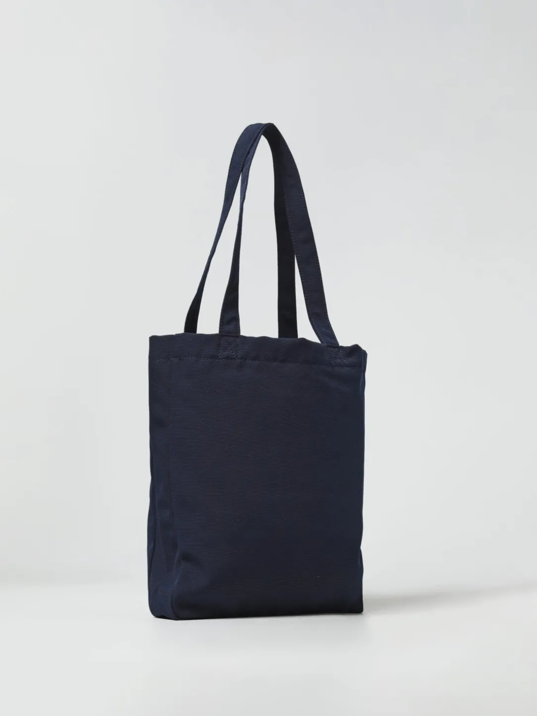 Borsa A.P.C. in canvas con logo ricamato