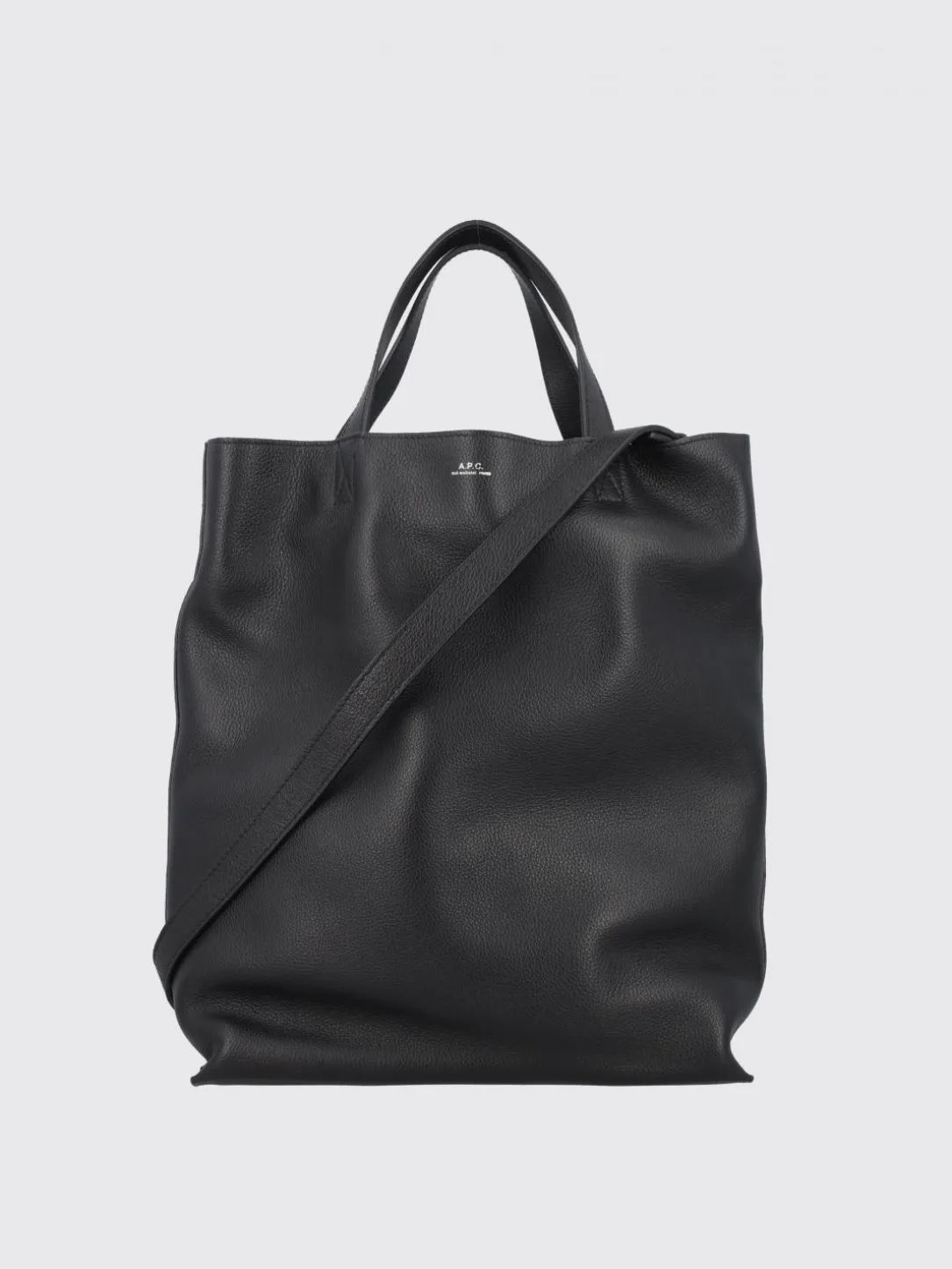 Borsa A.P.C. in pelle a grana