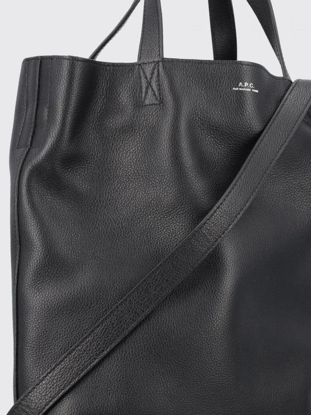 Borsa A.P.C. in pelle a grana