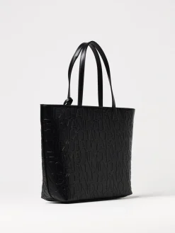 Borsa Armani Exchange in pelle sintetica con logo goffrato