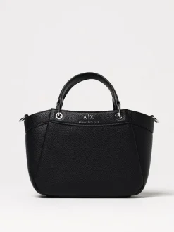 Borsa Armani Exchange in pelle sintetica a grana