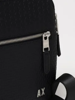 Borsa Armani Exchange in pelle sintetica con monogram goffrato