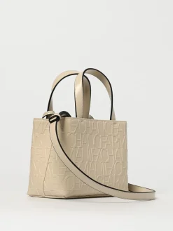 Borsa Armani Exchange in pelle sintetica con logo goffrato